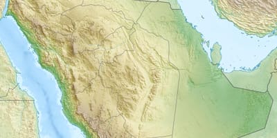 Карта на Саудиска Арабија планините
