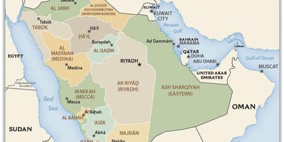 Qassim Саудиска Арабија мапа