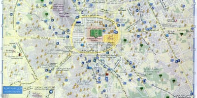 Карта на madina munawara Саудиска Арабија