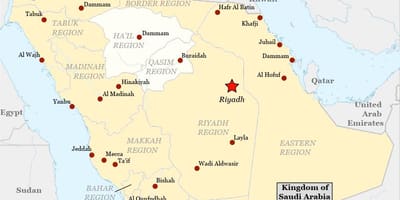 Карта на najran Саудиска Арабија